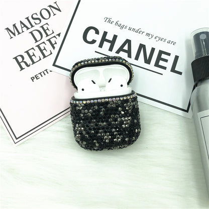 Compatible with Apple, Headphone rhinestone case 686380428565