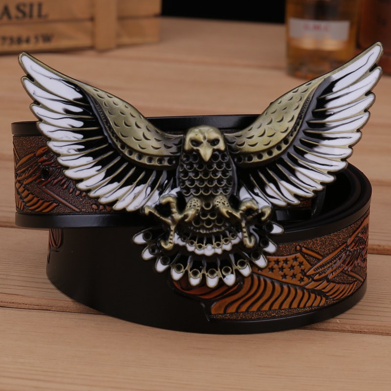 Men's Fashion Eagle Leather Belt 68671caa e6dd 4433 832d 1c3054420d15