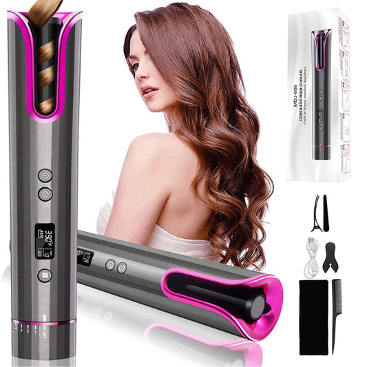 Automatic Hair Curler USB Cordless Wireless Auto Ceramic Curling Iron Hair Waver T Waves Iron Curling Wand Air Curler 687190f