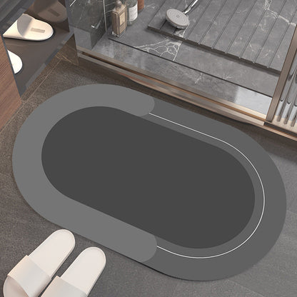 Household Solid Color Bathroom Absorbent Floor Mat 6891d313 236b 4e50 b07e feb196d782d6