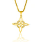 Irish Knot Cross Necklace Popular Square Hollowed Out 6899cb63 7d89 4fc7 b229 fbbffa0345f7