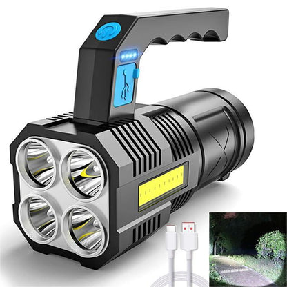 Four Core Flashlight Strong Charging Outdoor Super Bright Far Shooter Lantern 689d6846 ea59 4300 be04 9b1e2ad95816