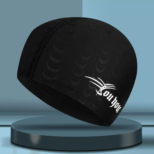Comfortable Fit Cloth Waterproof Swimming Cap 68b43d7b 357b 44aa 8b8a a299f7a50cf1