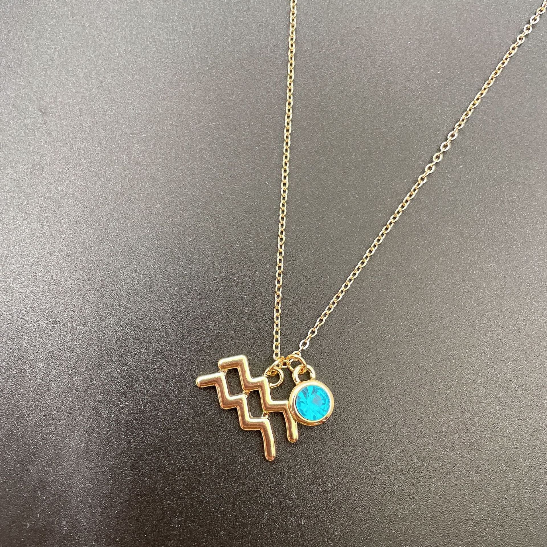 Symbol Letter Image Colored Diamond Necklace Pendant 68b6646d 638a 4319 8363 0767080fcda8
