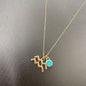 Symbol Letter Image Colored Diamond Necklace Pendant 68b6646d 638a 4319 8363 0767080fcda8