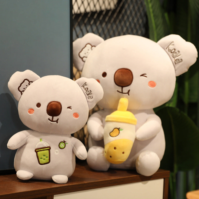 New Soft Milk Tea Cup Plush Doll Cute Koala Pillo 68b9c8ed bcbf 4291 9141 dd92e92e462a