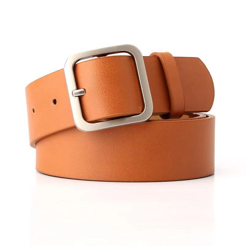 35cm Wide New Retro Alloy Square Buckle Belt - HD Wireless Product #10