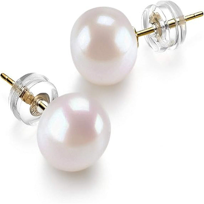 French Retro Affordable Luxury Artificial Pearl Light Bulb Ear Studs 68c66493 ef9e 4cf7 950b 954964012fb5