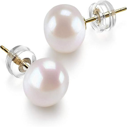 French Retro Affordable Luxury Artificial Pearl Light Bulb Ear Studs 68c66493 ef9e 4cf7 950b 954964012fb5