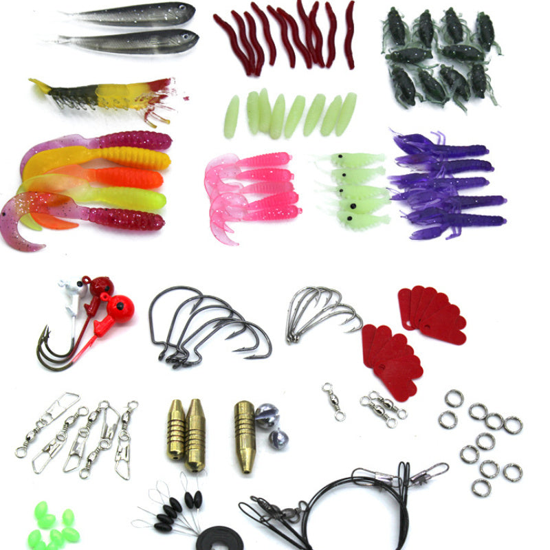 Lure Suit 132 Pieces Suit Multi-function Full Swimming Layer Lure Of Fishing Gear Soft Bait Fishhook 68ce8351 0f51 4e68 8d12 