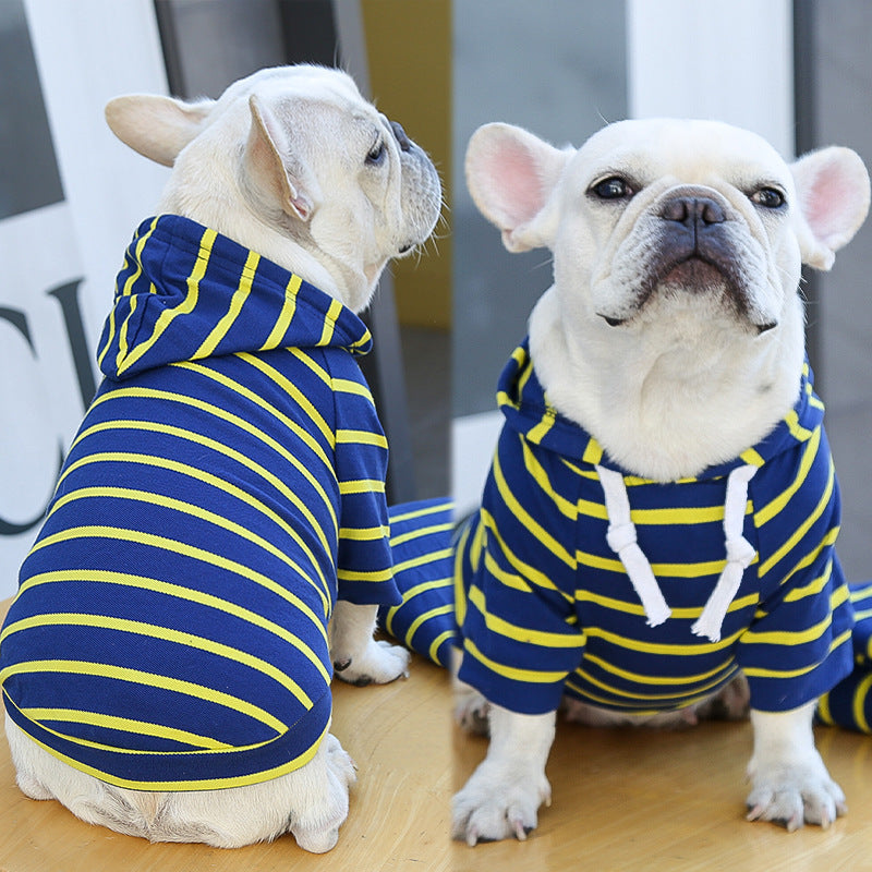 Pet Dog Cat Hoodie Striped Clothes 68f7c106 d91f 4431 8dc5 6e10ad81a537
