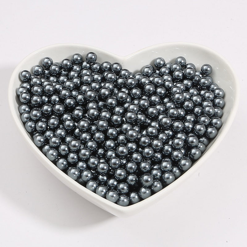 No Hole Round 3-10mm Imitation Pearl Loose Beads