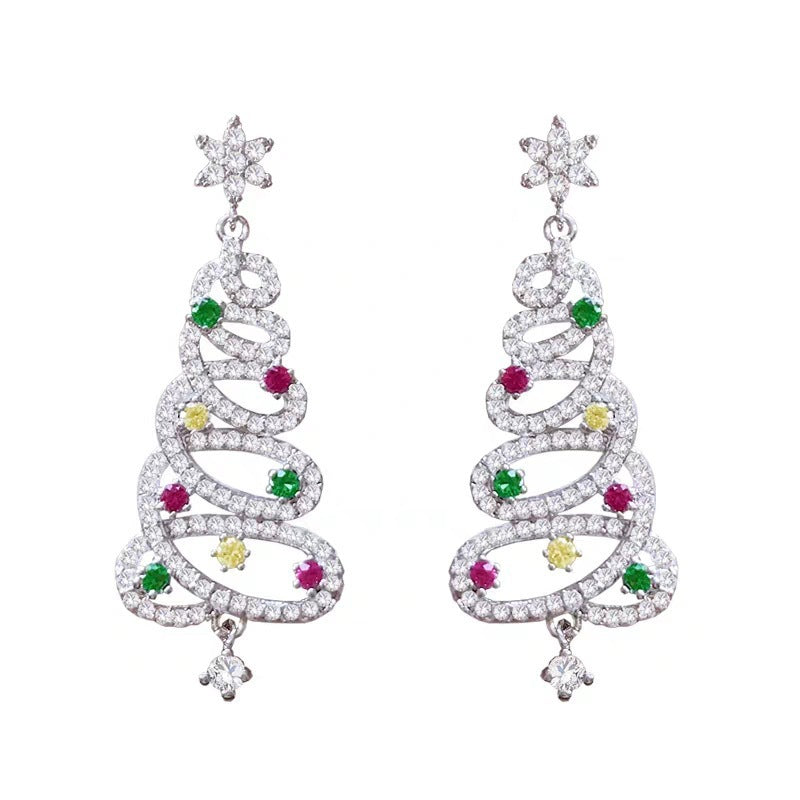 Colorful Diamond Inlaid Christmas Tree Earrings 690522a8 ffeb 4034 8d8e a0d3c942a51b 5acba37e 0278 4b21 82c9 6f6ccb19d6d1