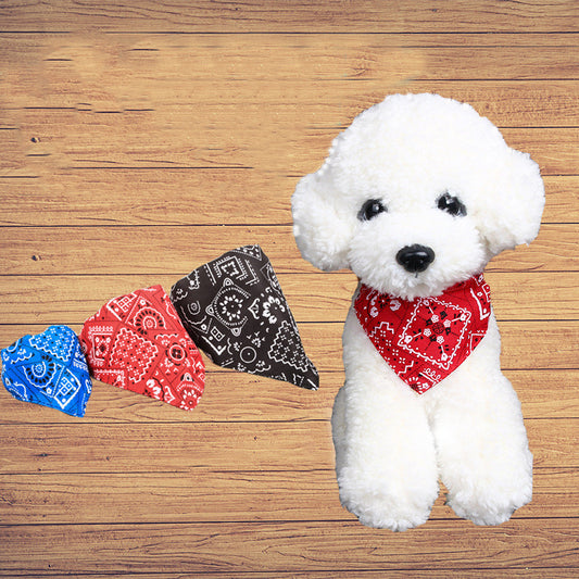 Neck Scarf Bandana Collar Neckerchief Adjustable Pet Dog Puppy Cat Pet Supplies 690657931509