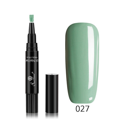 3 In 1 Gel Nail Varnish Pen Glitter One Step Nail Art Gel Polish Hybrid - HD Wireless Product #55