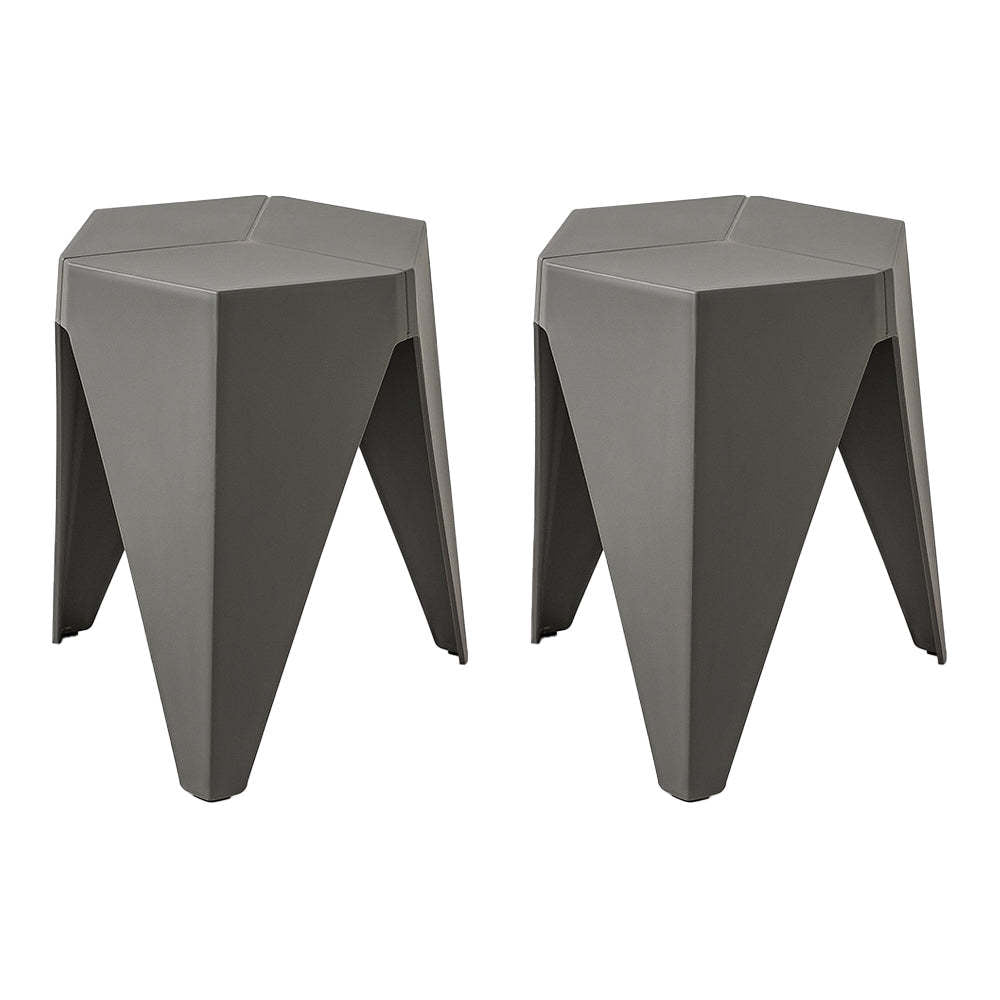 Household Plastic Stool Nordic Windmill Round Stool Thickened Stackable Plastic Stool Simple Modern Dining-table Chair High B