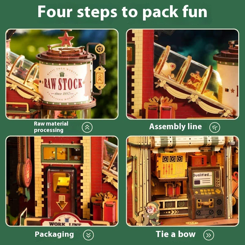3D Puzzle Wooden Assembly Block Toy - HD Wireless Product #4