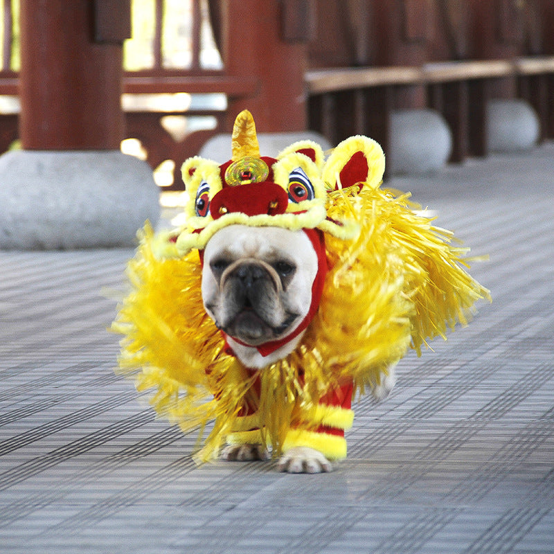 New Year Transformed Into Pet Clothing Lion Dance Costume 6932a859 20c0 43df a06e ddb16d6c50dc