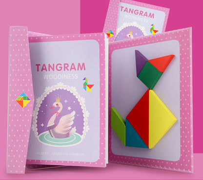 Children's Wooden Magnetic Tangram Educational Toy 69388b90 5e3b 4592 afcc 936e8c62ca40