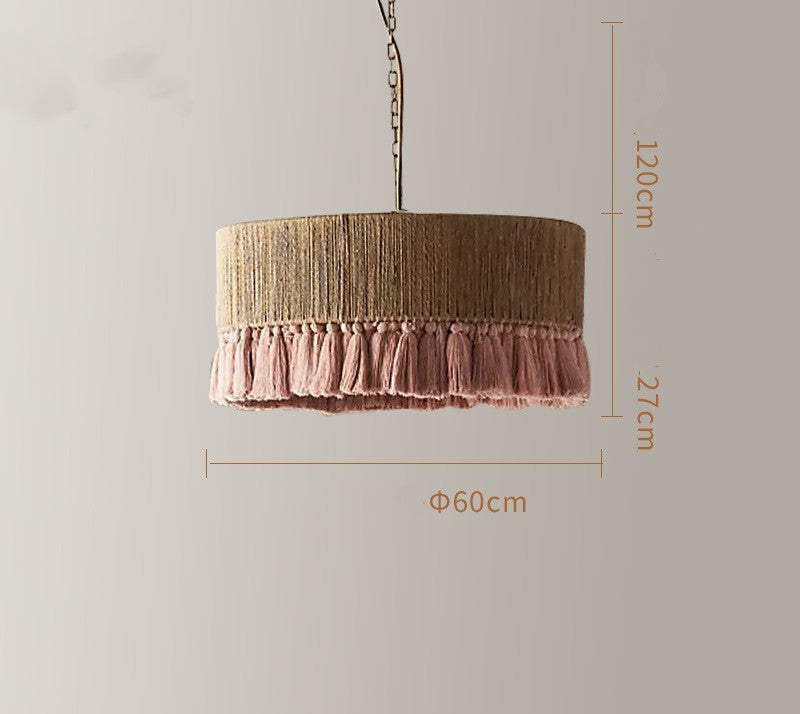 Creative Bedroom Bohemian Vintage Twine Tassel Chandelier 694a0aff a67c 4616 8fae 03e7736f7ca8