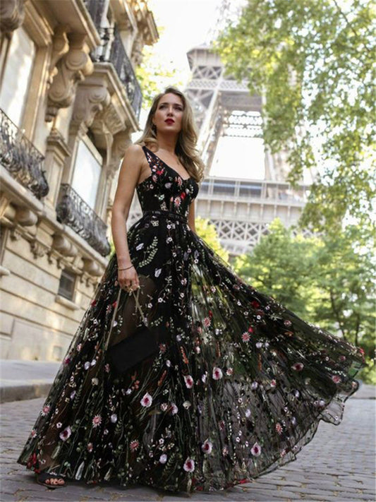 Sleeveless embroidered dress 6951467592160