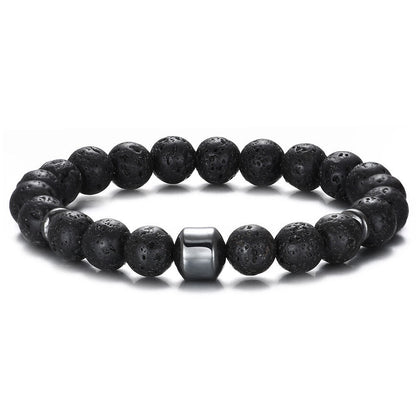 Volcanic Rock Tiger Eye Bead Bracelet 695212c4 4461 42d2 b727 47be53793b9c