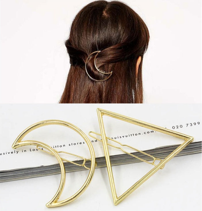 Hairpins Triangle Moon Hair Pin Jewelry 696801608448