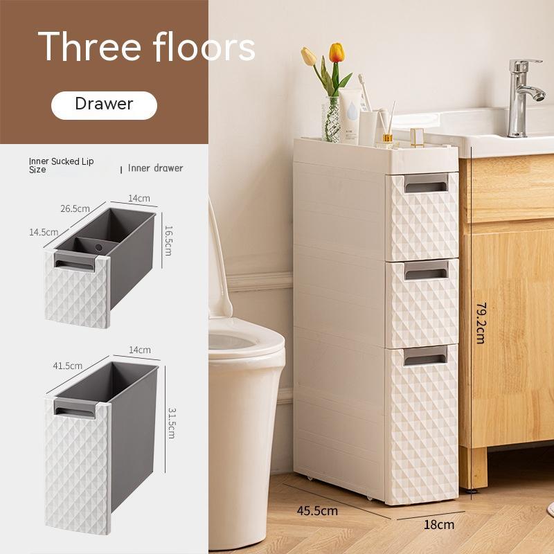 Plastic Floor-standing Multi-layer Toilet Corner Shelf Bathroom Toilet Side Storage Cabinet 697fc2a2 2121 4aa8 a58f 03e644ac8