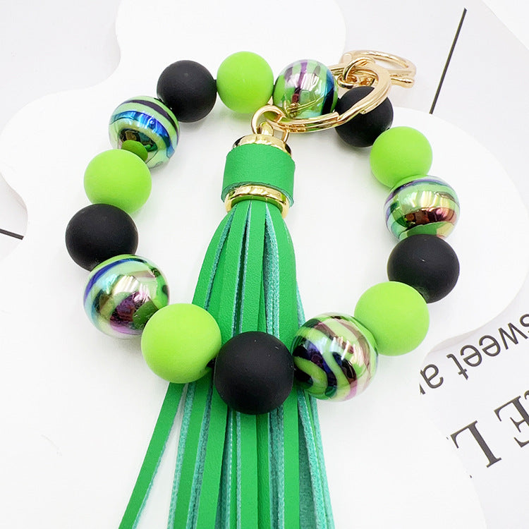 Handmade Beaded Bracelet Tassel Key Chain 697fd62c 1706 49ba 8f16 120624e73099