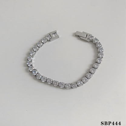 Retro Set Silver Crystal Heart Shaped Women's Bracelet Five Piece Set Fashion Geometry Adjustable Infinite Symbol Jewelry 698
