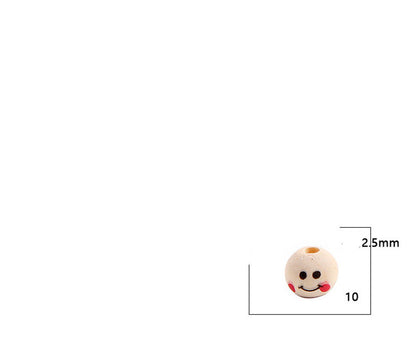 DIY Children's Log Color Smile Doll Head Beaded Accessories 698f78be 8d8d 48d1 9b49 ccf75eb7c8c7