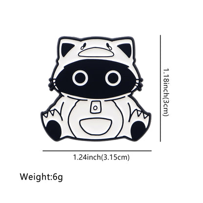 Creative Cartoon Cute Black Cat Alloy Brooch