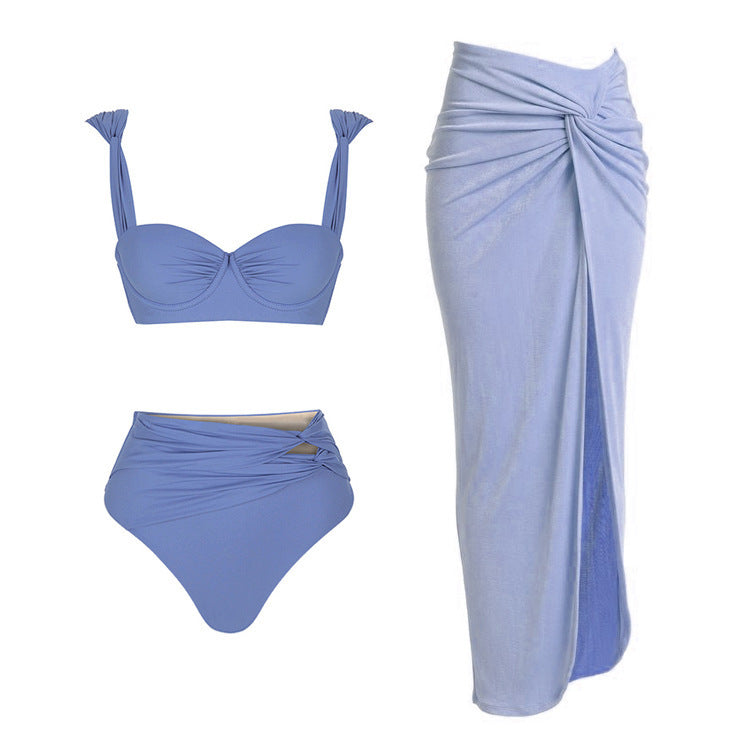One-piece Swimsuit Women's Round Buckle Decoration Hollow Out Stitching Swimsuit Suit 69b4612e 0fb7 4c4c af6d fe88980fbdc7