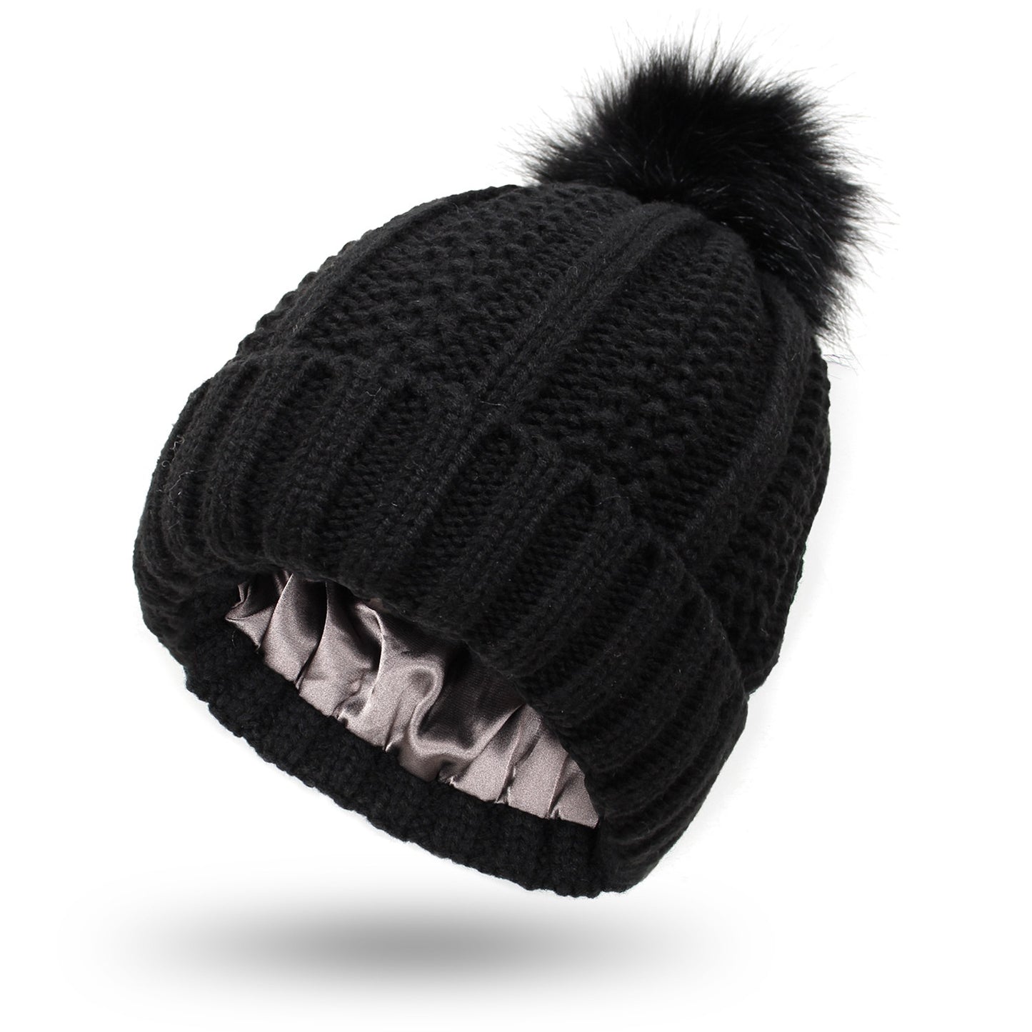 Woolen Cap Knitted Protection Hairstyle Silky Stretch Satin Knitted Hat 69c30669 542e 4fcf 937e 8c3a562f8826 trans