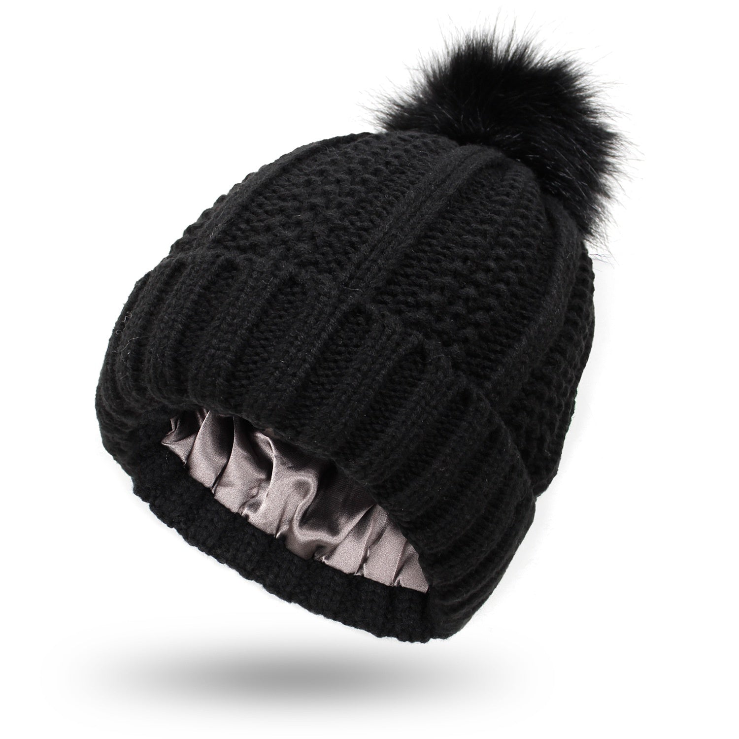 Woolen Cap Knitted Protection Hairstyle Silky Stretch Satin Knitted Hat 69c30669 542e 4fcf 937e 8c3a562f8826 trans