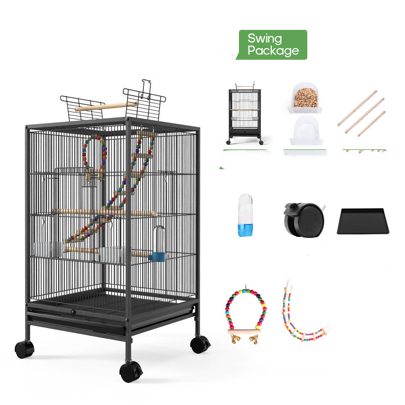 Parrot Xuanfeng Bird Cage With Feeder Toy Grass Nest Breeding Box 69d11980 c49b 41fb 97fd 35395908676e