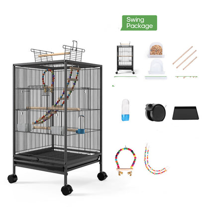 Parrot Xuanfeng Bird Cage With Feeder Toy Grass Nest Breeding Box 69d11980 c49b 41fb 97fd 35395908676e