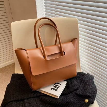 Fashion Women Shoulder Bags Large Capacity Handbags Simple Retro Tote Bags Solid Color Famous Brand High Quality Bags 69e8428