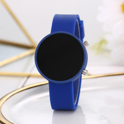 Round LED Cute Fashion Casual Metal Electronic Watch 69ecc8c9 a24c 45c8 b8e5 ea09fa84643e