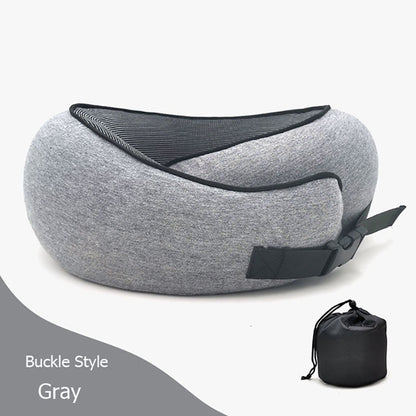 Travel Neck Pillow Non-Deformed Airplane Pillow Travel Neck Cushion Durable U-Shaped Travel Memory Cotton Nap Neck Pillow 6a0