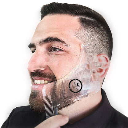 Transparent Appearance Double-sided Beard Styling Comb Modeling Template Ruler Modeling Tool Beard Comb 6a119c8a 9f1d 4c1f a7