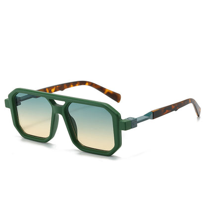 Retro Double Beam Pilot Catwalk Light Luxury Sunglasses Ins 6a192813 1d56 47b4 99e7 cfb006799682