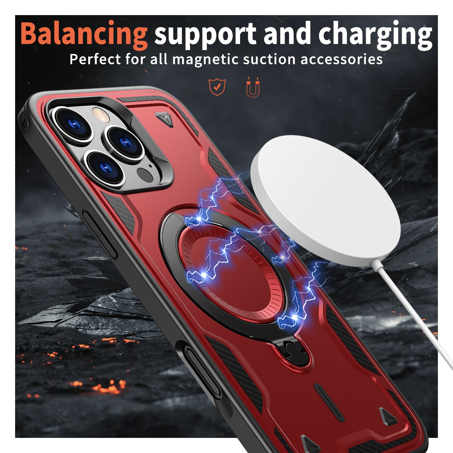 Simple Magnetic 360 Rotating Bracket Phone Case 6a244579 3fef 4da0 b230 8eb55560feb5