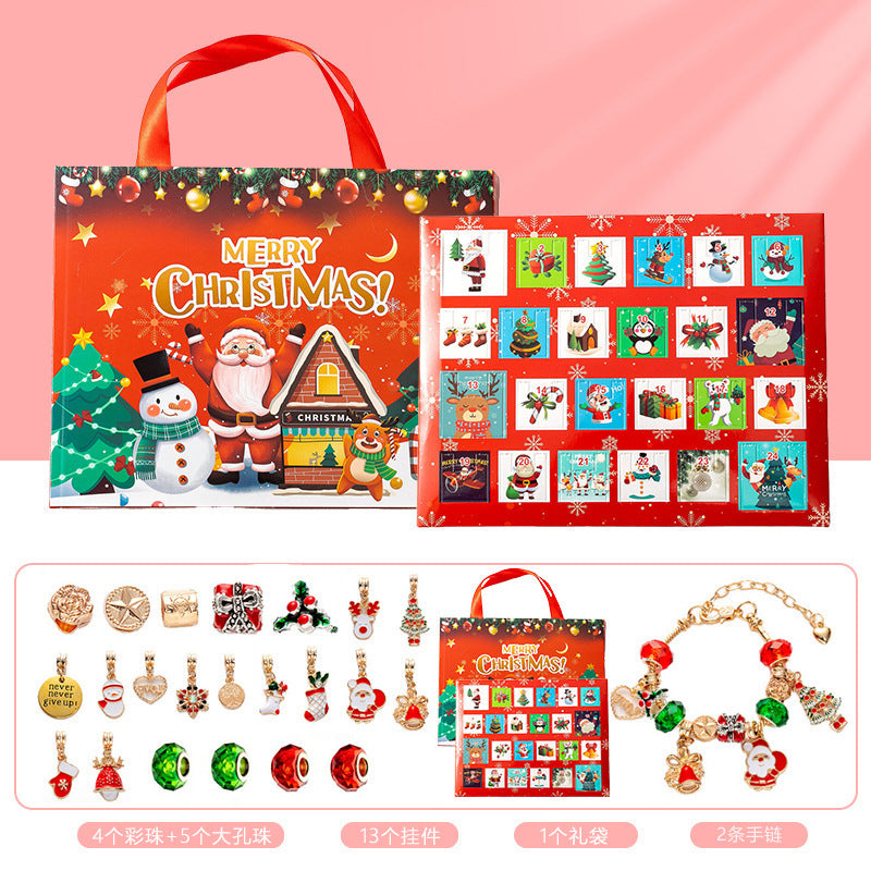 Diy Creative Children's Bracelet Ornament 24 Grid Calendar Christmas Blind Box 6a3db775 fe2d 4f04 a797 4d58951a1f99