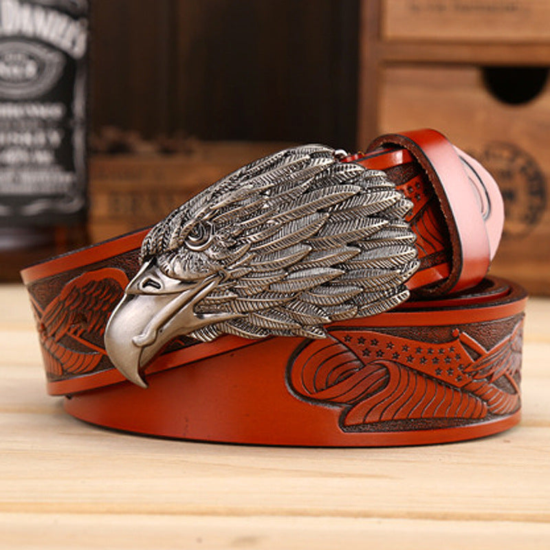 Men's Fashion Eagle Leather Belt 6a3e05a6 6c01 462a 81ad 3e78b248594b