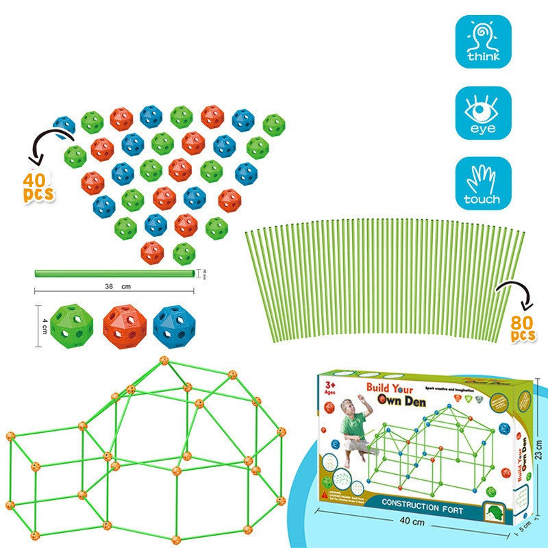 Children's DIY Bead Insertion Tent Game House With Building Blocks 6a8e7ef4 e28e 4d9d bbfc 42fe5bc06e29