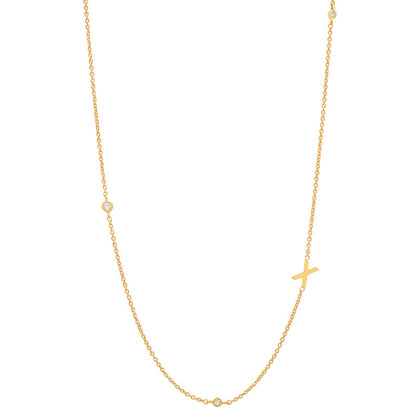 18K Gold Plated 26 Letter Stainless Steel Necklace - HD Wireless Product #25