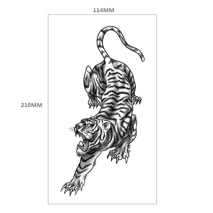 Animal Pattern Tiger Lion Half Arm Water Transfer Imitation Tattoo 6a9ee6d4 f048 4c7f 9104 9d41a544fe05