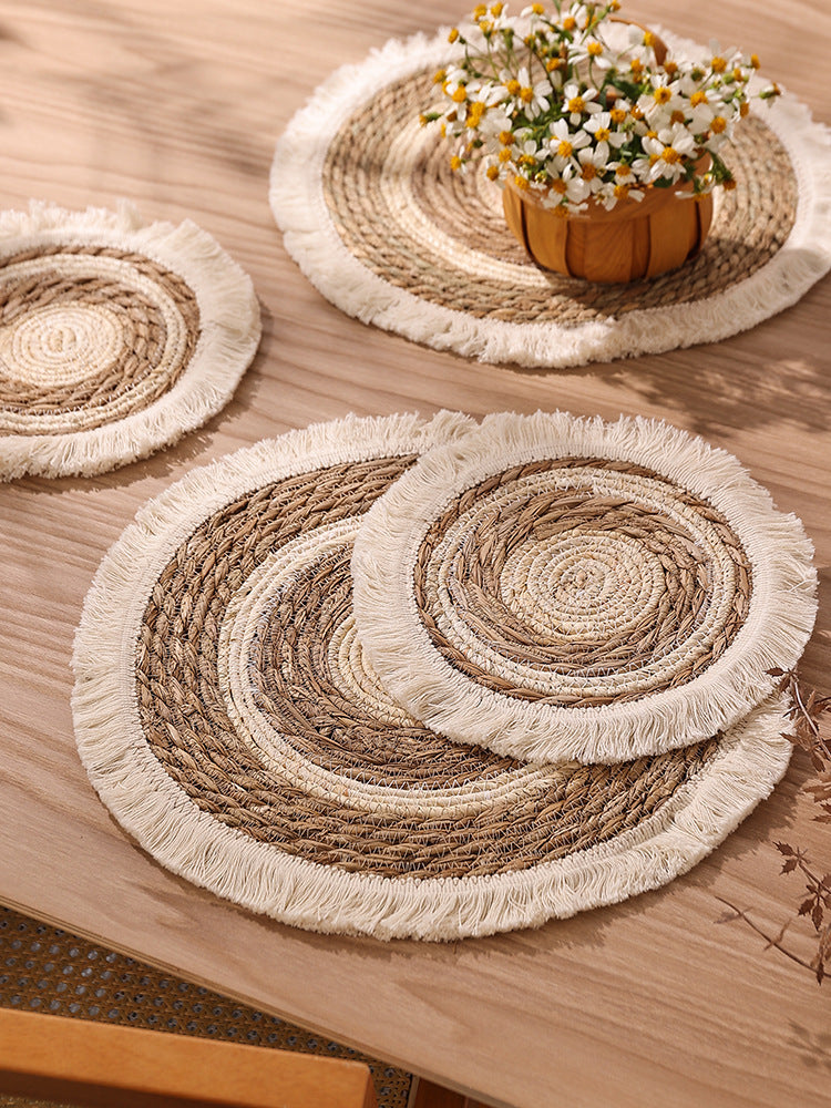 Tassel Grass Insulated Dining Table Mat 6aaad418 6946 4994 b322 bd8016d6d77f