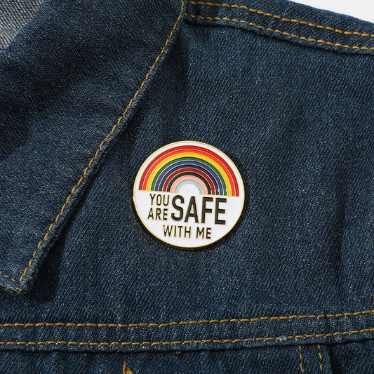 Rainbow Brooch High-grade Round Brand Paint Letters 6acec284 ad63 4ec1 b8c0 17a8da70c337
